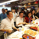 Alibaba Executive Chairman Jack Ma and CEO Daniel Zhang dine at Hema.